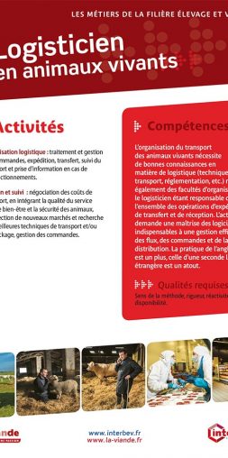 Logisticien en animaux vivants