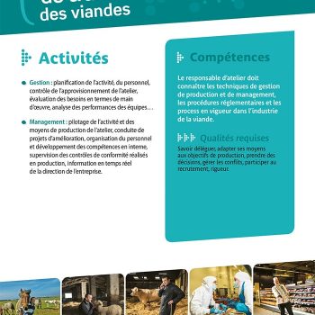 Responsable d'atelier de transformation des viandes